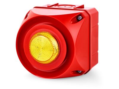 ADS-P Multi-tone alarm sounder with LED steady light indicator yellow 24 V AC/DC IP65 103 dB 