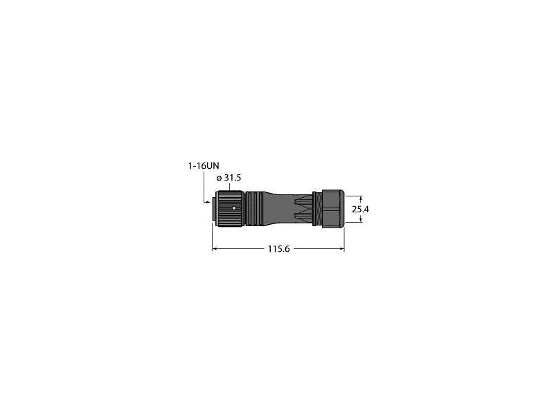 B7181-0/21, 1" Round Connector, Field-Wireable Connector - Tipteh