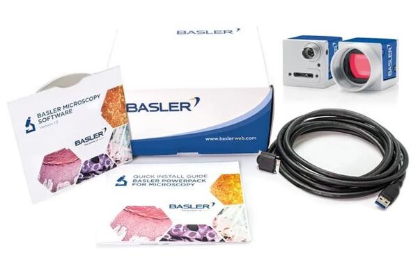 Basler PowerPack for Microscopy with Microscopy ace 2.3 MP Color
