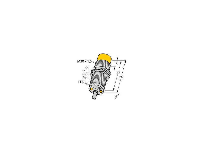 DNI20U-M30-AP4X2, Inductive Sensor, Rotation speed monitor, Standard ...
