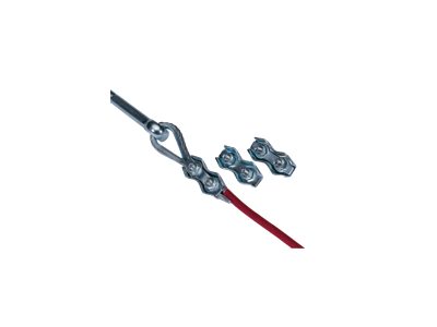 DUPLEX WIRE CLAMP 3 MM (STAINLESS STEEL)