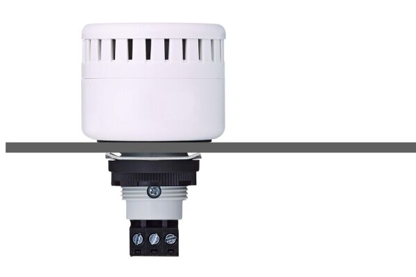 ESM Panel mount buzzer M22 12-24 V AC/DC IP65 & UL Type 4/4x/13 100 dB 