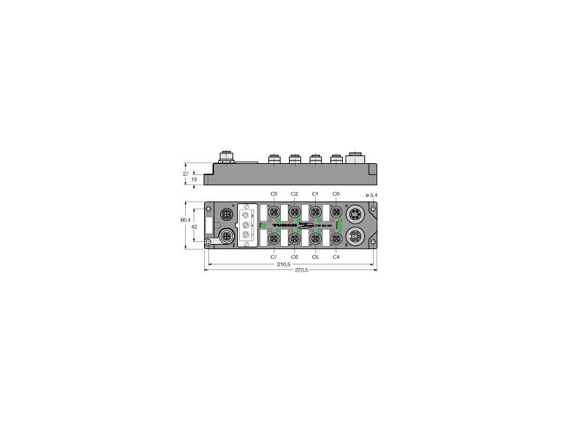 FXDP-IM8-0001, Fieldbus I/O module PROFIBUS-DP, 8 digital PNP inputs ...