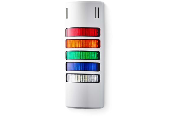 Half-Dome compact Signal towers red/orange/green/blue/clear 24 V AC/DC IP65 & UL Type 4/4x/13 90 dB 
