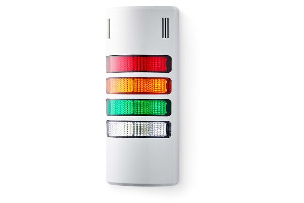 Half-Dome compact Signal towers red/orange/green/clear 24 V AC/DC IP65 & UL Type 4/4x/13 90 dB 