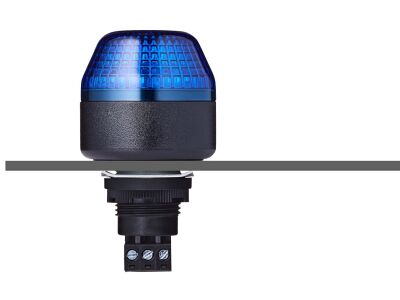 IBM M22 panel mount LED steady/flashing beacon blue 230-240 V AC IP65 & UL Type 4/4x/13 