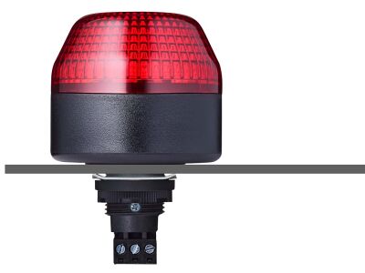 ICL M22 panel mount LED multi strobe beacon red 110-120 V AC IP65 & UL Type 4/4x/13 