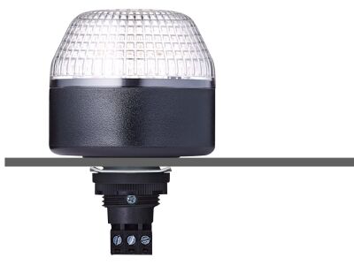 IDL M22 panel mount LED multi colour beacon clear 110-120 V AC IP65 & UL Type 4/4x/13 