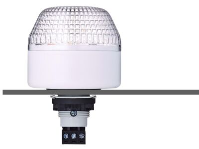 ITL M22 panel mount LED multi colour beacon clear 24 V AC/DC IP65 & UL Type 4/4x/13 