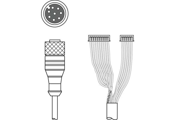 K-DS M12A-MA-8P-3m-S-PUR