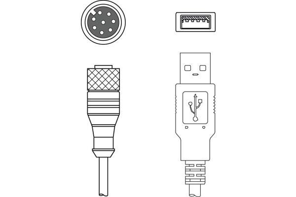 KB M12A-8P-USB-3000