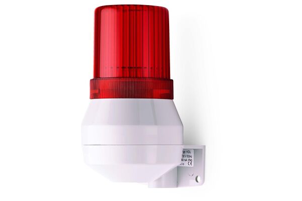 KDF Mini horn strobe beacon red 24 V DC IP43 & NEMA type 2 92 dB 