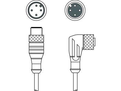 KDS U-M12-4W-M12-4A-P1-010-3DP