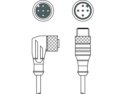 KDS U-M12-5W-M12-5A-P1-010-3DP