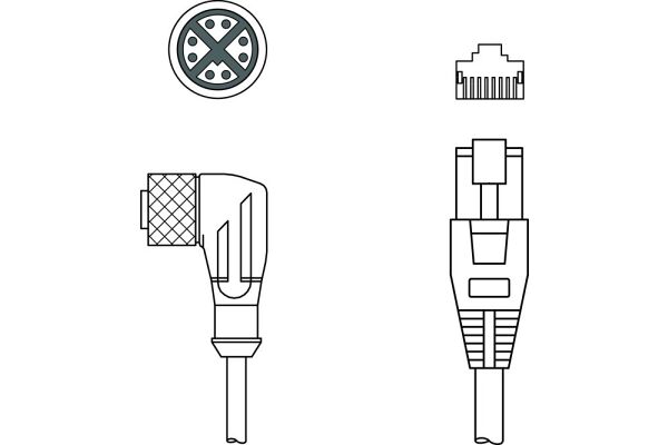 KSS GB-M12-8W-RJ45-A-P7-020