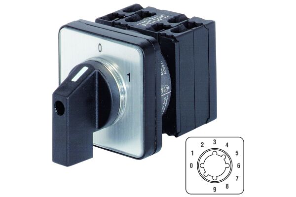 M10H E ST091+G2, Multi step switch 20A door Mount 1-pole, with OFF, 9 ...