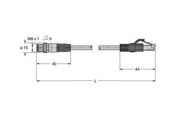 PSGS4M-RJ45S-4414-0.2M