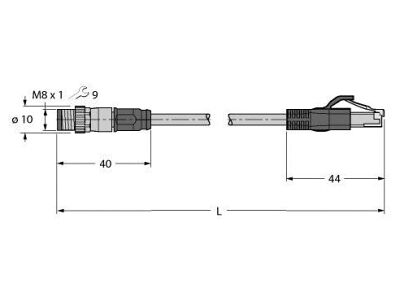 PSGS4M-RJ45S-4414-0.2M