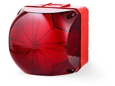 QDL LED steady/flashing beacon red 110-240 V AC/DC IP66 & UL Type 4/4x/13 