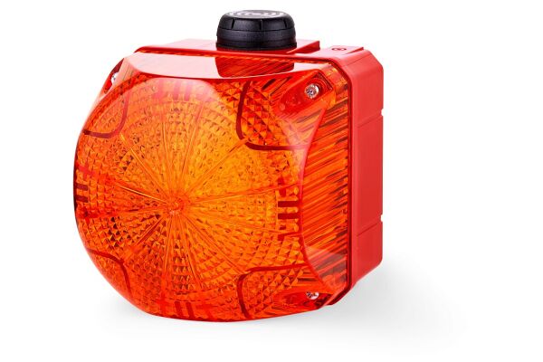QSS LED steady/flashing beacon with buzzer indicator orange 24 V AC/DC IP65 80 dB 