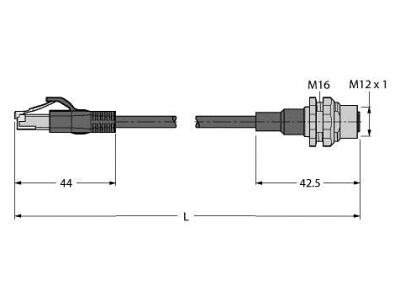 RJ45S-FKSDD-4416-0.5M