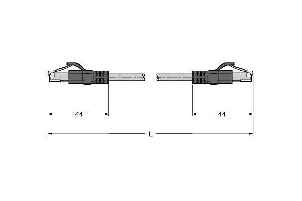 RJ45S-RJ45S-4414-0.5M