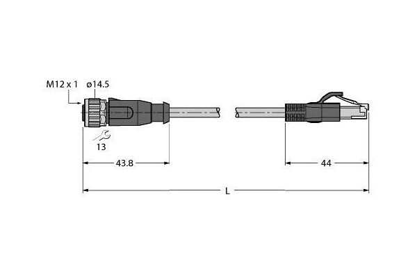 RKSD-RJ45S-4416-0.5M