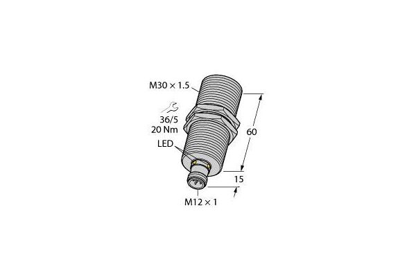 M30e RU300U-M30E-LU8X2-H1151, Ultrasonic Sensor, Diffuse Mode Sensor - Tipteh