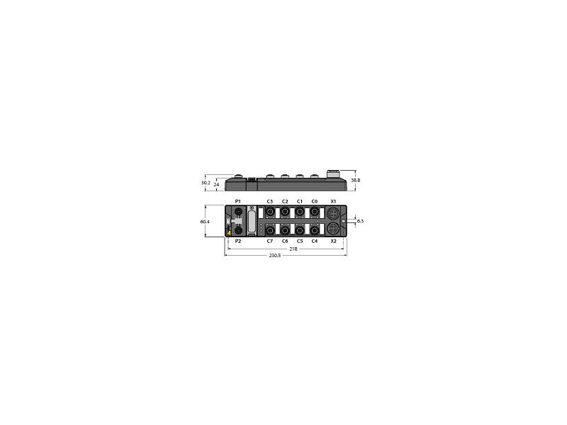 TBENL416DXP, Compact Multiprotocol I/O Module for 16