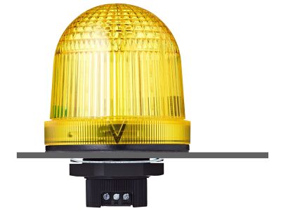 TDFP 37mm panel mount LED multi strobe beacon yellow 230-240 V AC IP66 & UL Type 4/4x/13 