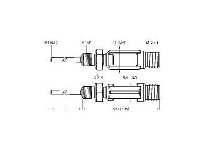 TTM050C-103A-G1/8-LI6-H1140-L013-50/50°C