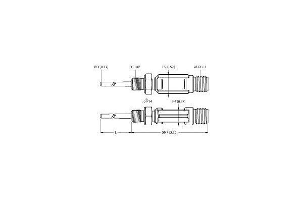 TTM050C-103A-G1/8-LI6-H1140-L013-50/50°C