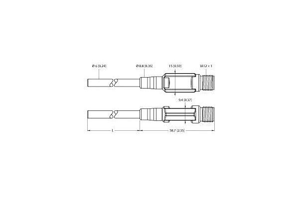 TTM050C-206A-CF-LI6-H1140-L100-50/50°C