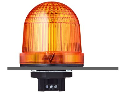 UDCP 37mm panel mount LED steady/flashing beacon orange 110-120 V AC IP66 & UL Type 4/4x/13 