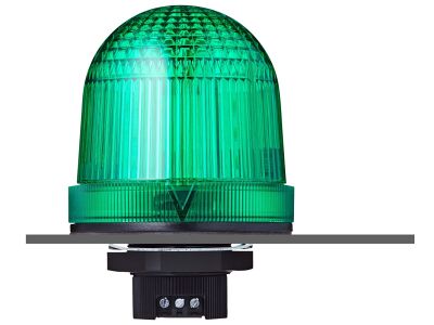 UDFP 37mm panel mount LED multi strobe beacon green 110-120 V AC IP66 & UL Type 4/4x/13 