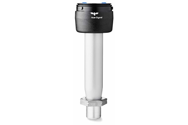 VSW Pole mount base on aluminium tube for horizontal mounting with screw, 400mm black